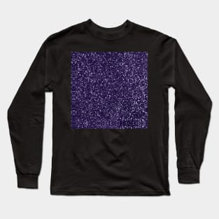 Sparkly Violet Purple Glitter Long Sleeve T-Shirt